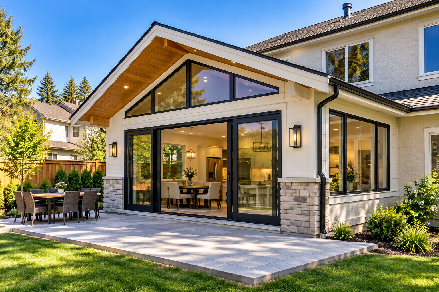 Home addition construction example